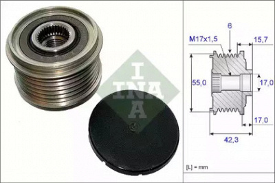 WILMINK GROUP wg1253729 -  Механизм свободного хода генератора